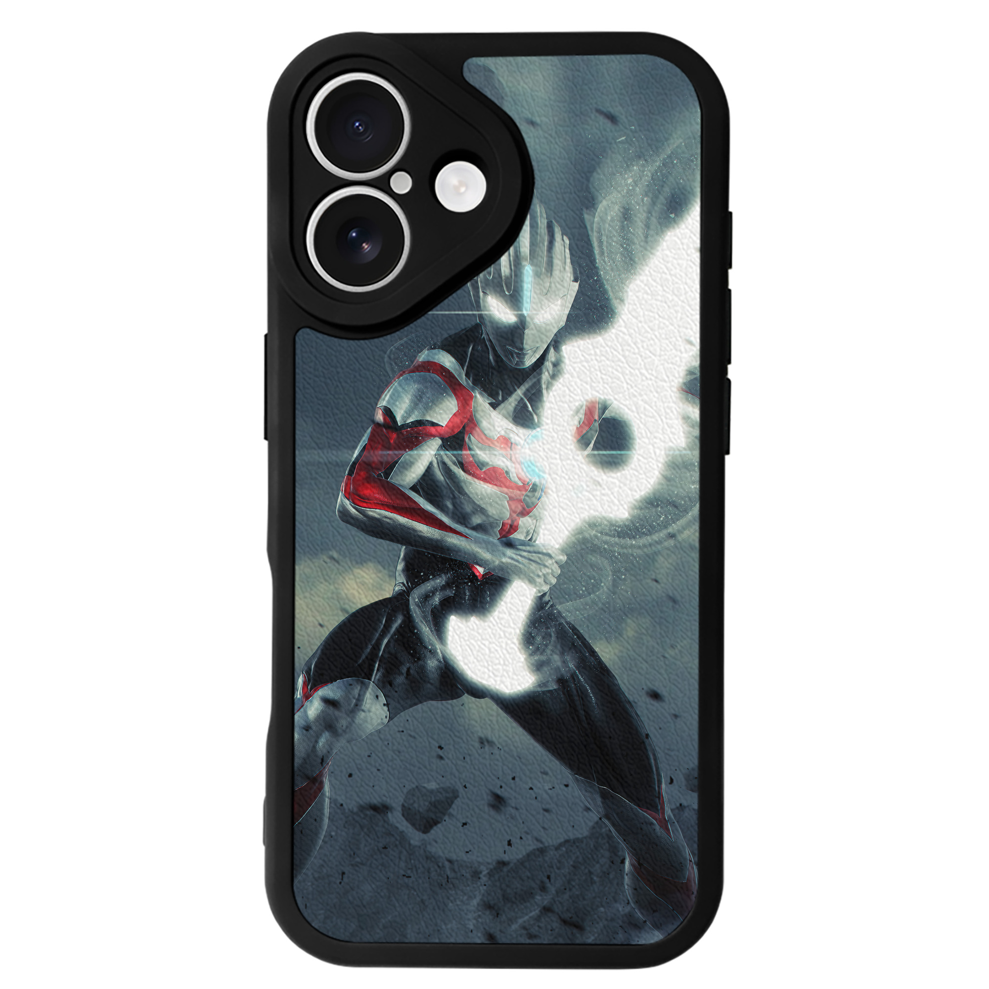 （画像用） ウルトラマン Ultraman 【iPhone 16シリーズ対応】シリコンスマホケース（レザー調） 材質：シリコン